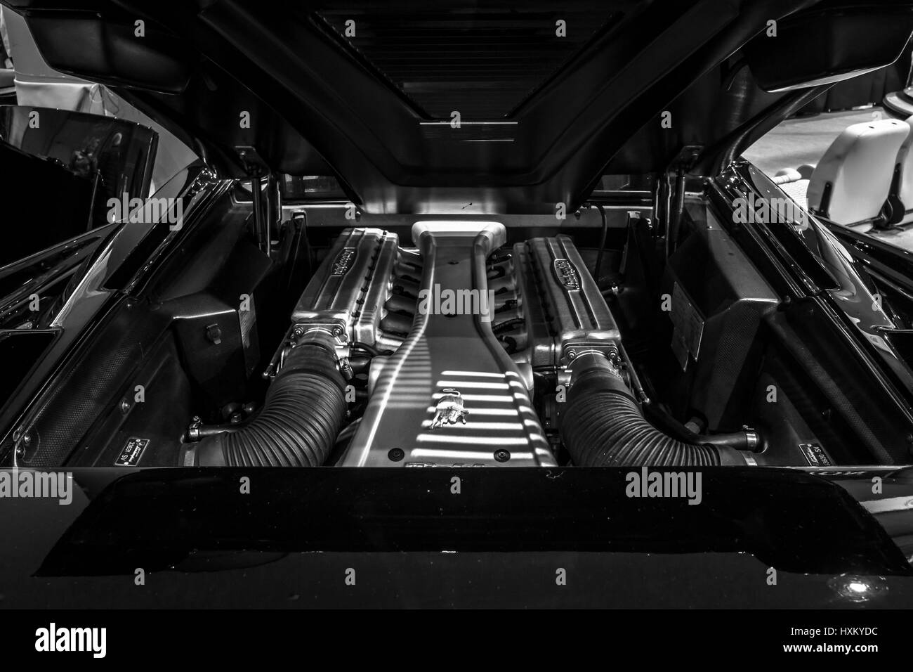 Lamborghini diablo Banque d'images noir et blanc - Alamy