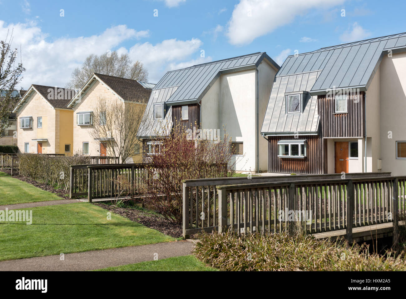 Maisons de vacances à Clearwater sur la Lower Mill Estate dans le Cotswold water park, Gloucestershire, Royaume-Uni Banque D'Images