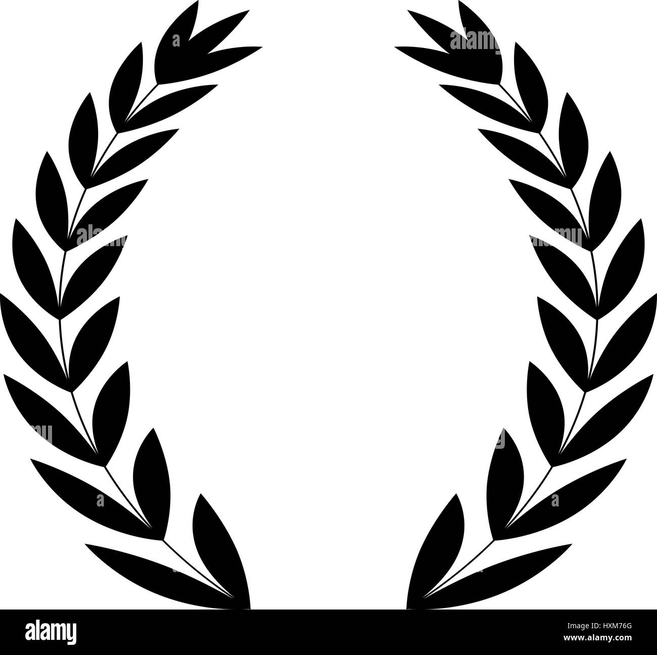 Icône Icône ornement couronne quitte vector illustration graphic design Illustration de Vecteur