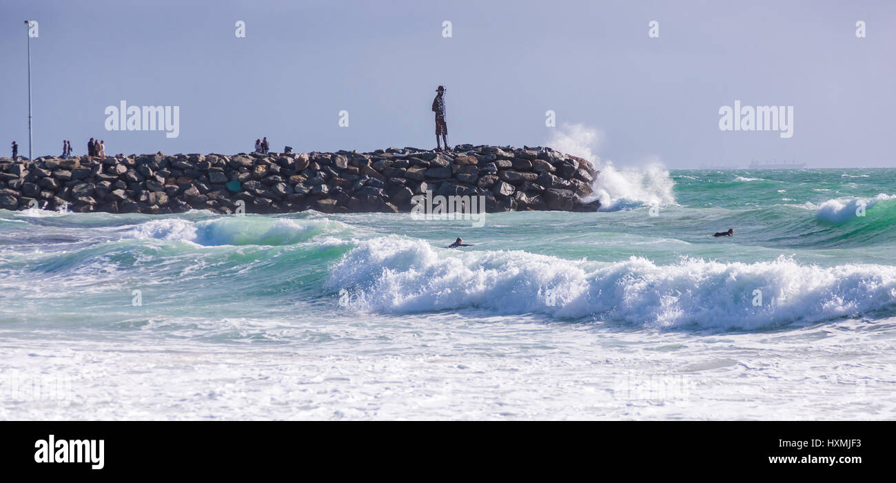 Zadok Ben-David, Big Boy, Sculpture by the Sea, Cottesloe 2017 Perth, Australie occidentale Banque D'Images