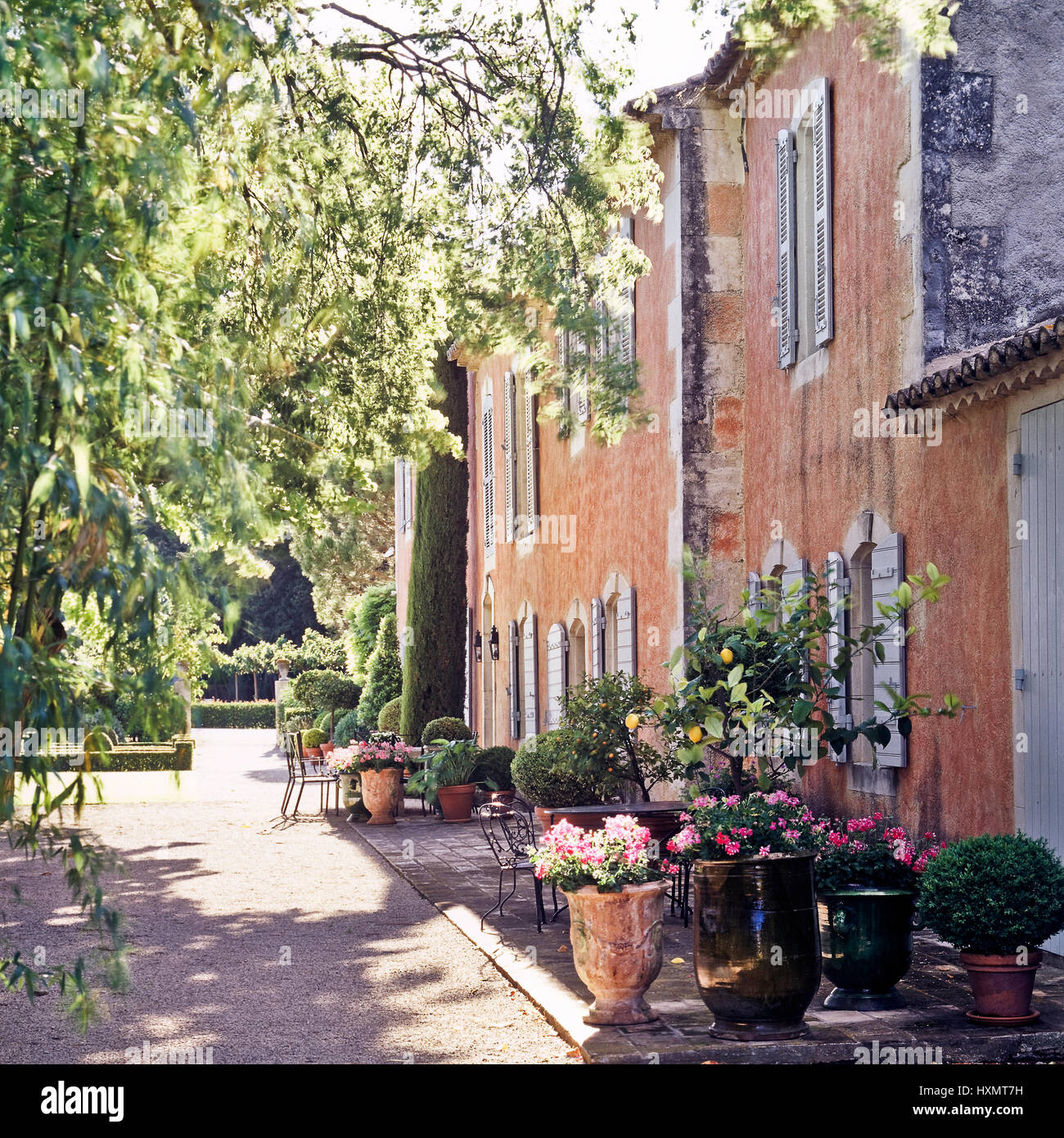 L'extérieur d'un logement. Banque D'Images