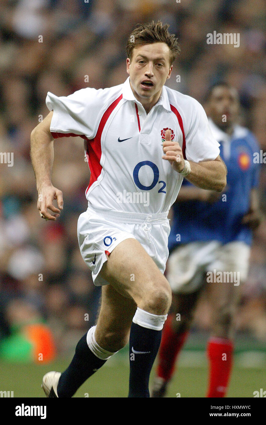 DAN LUGER ANGLETERRE & NEC HARLEQUINS TWICKENHAM RU LONDON ANGLETERRE 15 Février 2003 Banque D'Images