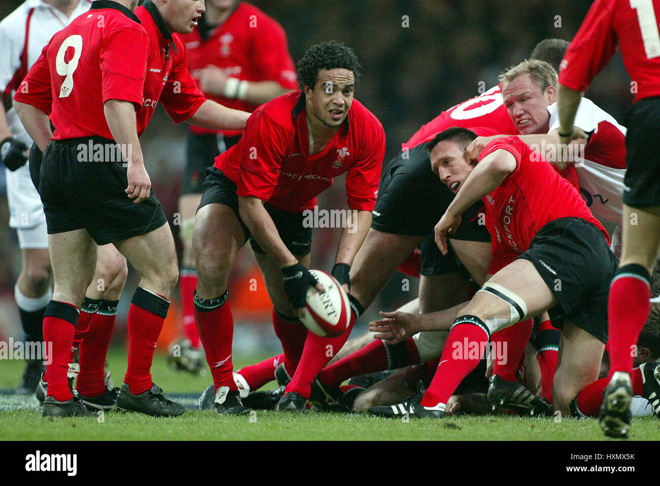 GAVIN THOMAS WALES & BAIGNOIRE RU MILLENNIUM STADIUM Cardiff au Pays de Galles 22 Février 2003 Banque D'Images