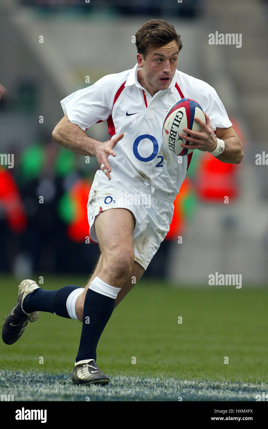 DAN LUGER ANGLETERRE & NEC HARLEQUINS TWICKENHAM RU LONDON ANGLETERRE 09 Mars 2003 Banque D'Images