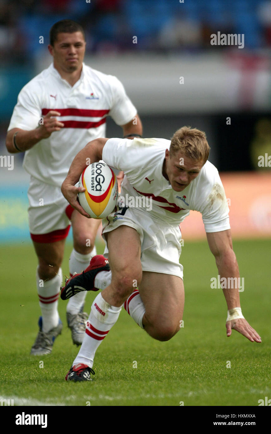 JOSH LEWSEY ANGLETERRE RU MANCHESTER EN ANGLETERRE 02 Août 2002 Banque D'Images