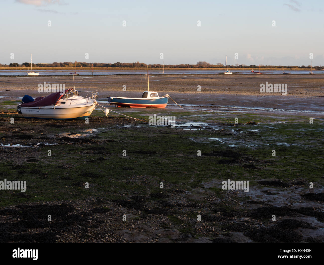 Deux petits bateaux à l'eau Banque D'Images