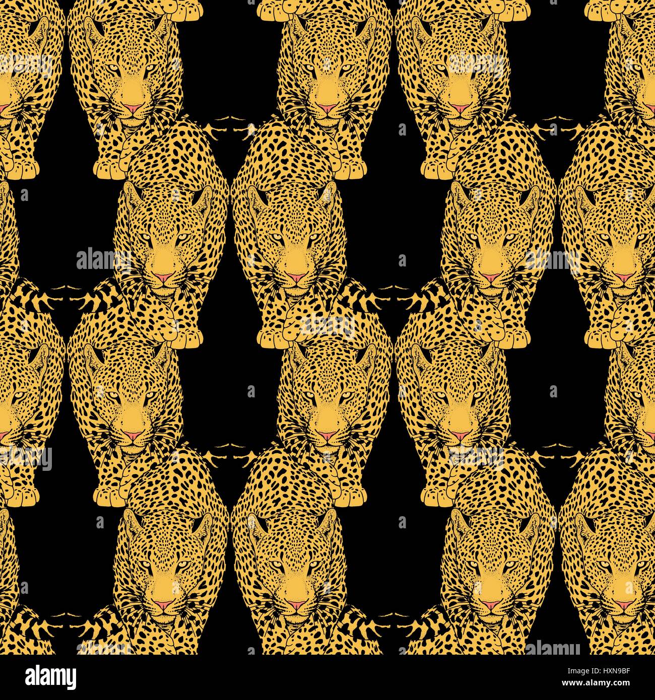 Illustration de leopard, animal vecteur graphique Illustration de Vecteur
