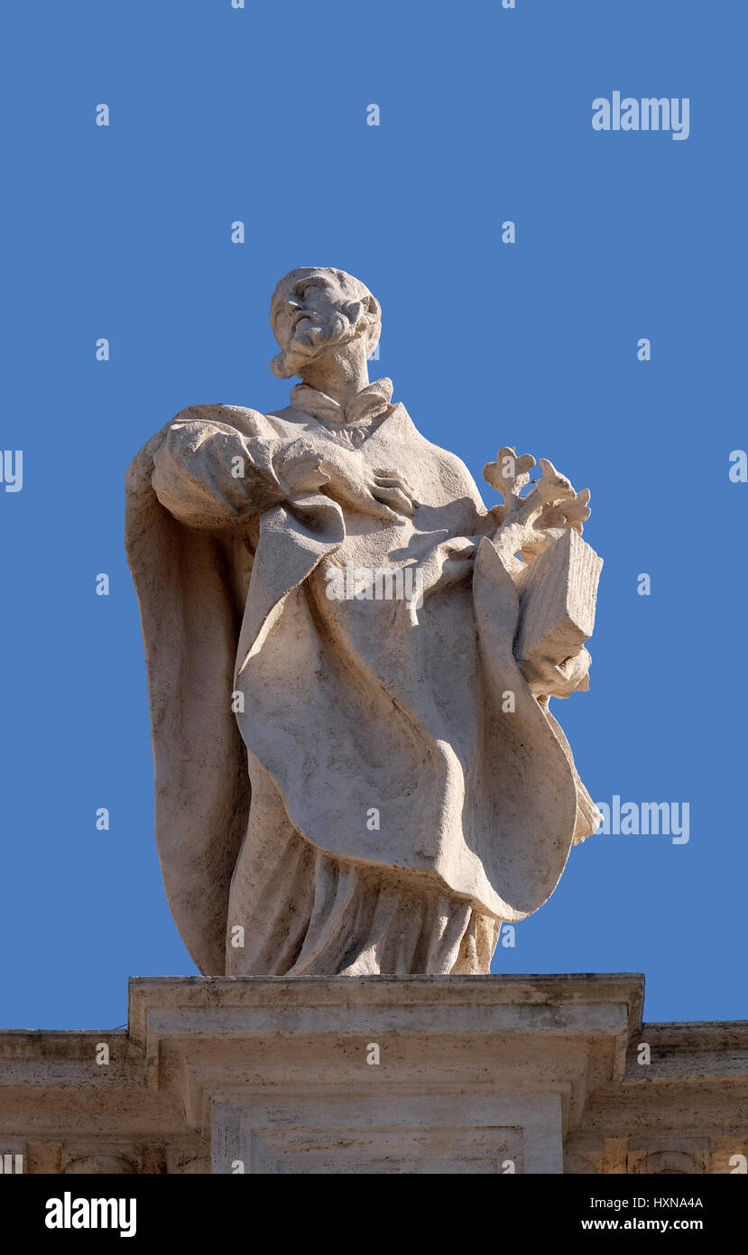 Saint Philippe Neri, fragment de colonnade de la Basilique SaintPierre