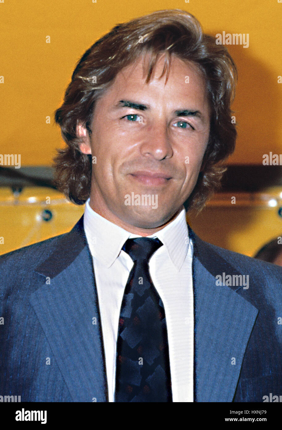 DON JOHNSON, acteur américain mieux connu pour son rôle de Sonny Crocket dans Miami Vice Banque D'Images