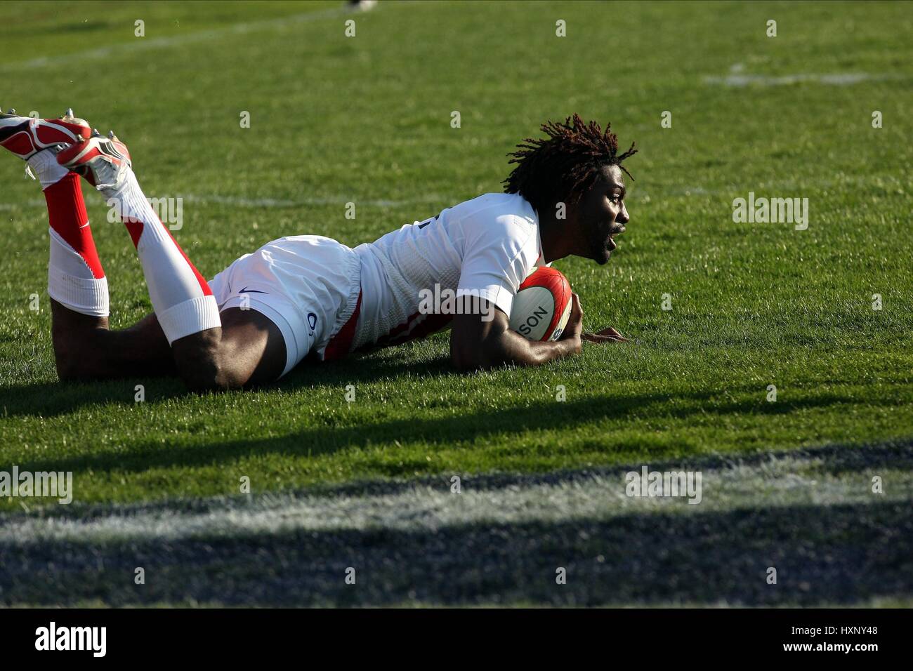 PAUL SACKEY MARQUE ITALIE V ANGLETERRE 6-NATIONS STADIO FLAMINIO ROME ITALIE 10 Février 2008 Banque D'Images