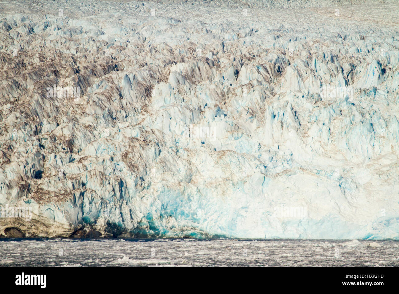 Chili - Amalia Glacier sur le bord du canal Sarmiento - Glacier Skua - Parc National Bernardo O'Higgins Banque D'Images