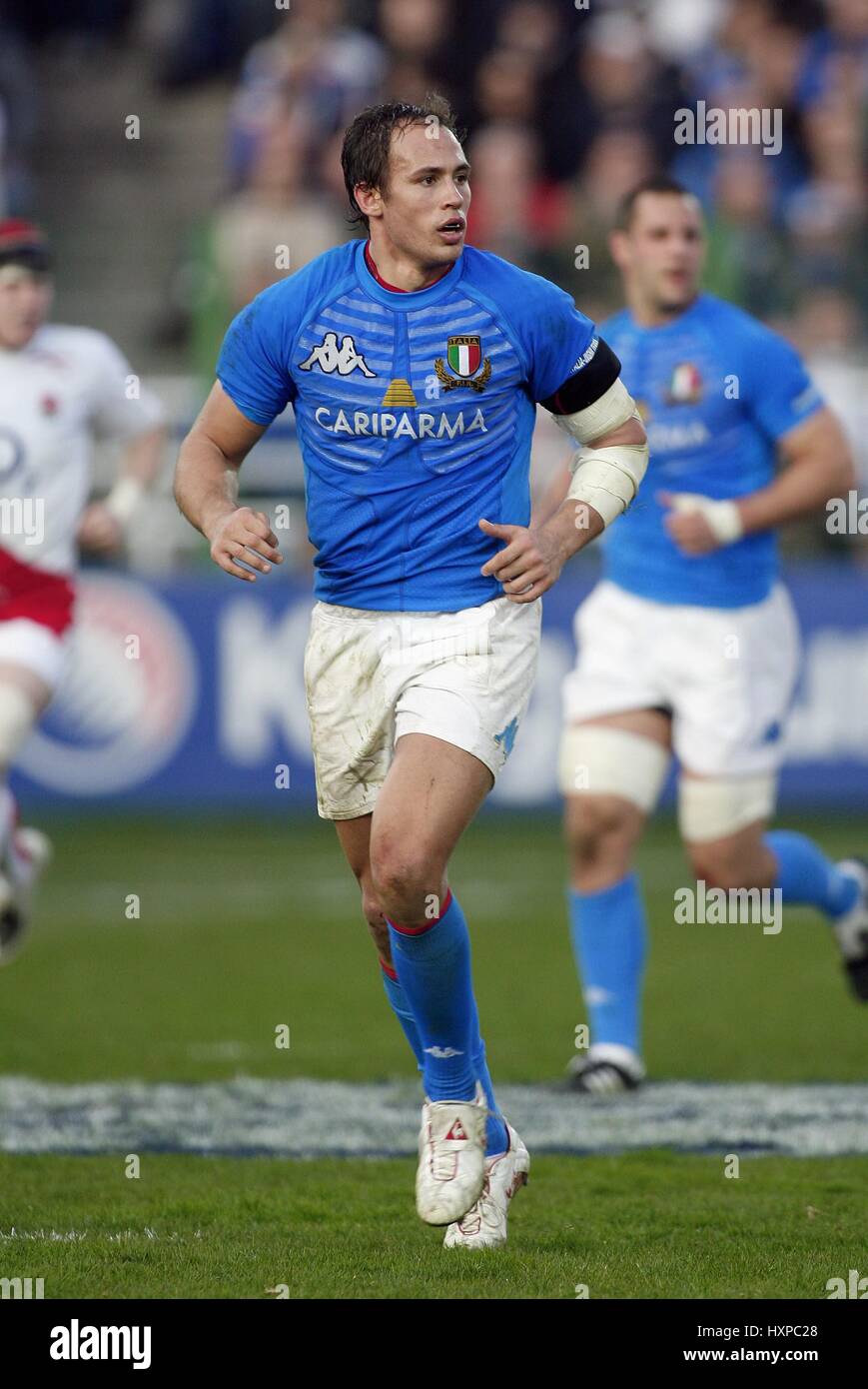SERGIO PARISSE ITALIE RU STADIO FLAMINIO ROME ITALIE 10 Février 2008 Banque D'Images