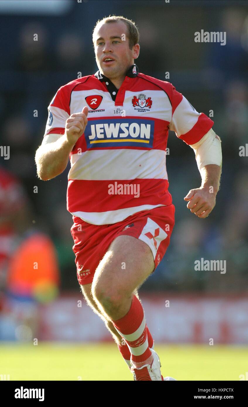 JAMES SIMPSON-DANIEL GLOUCESTER RUGBY HEADINGLEY CARNEGIE LEEDS ANGLETERRE 04 Octobre 2009 Banque D'Images