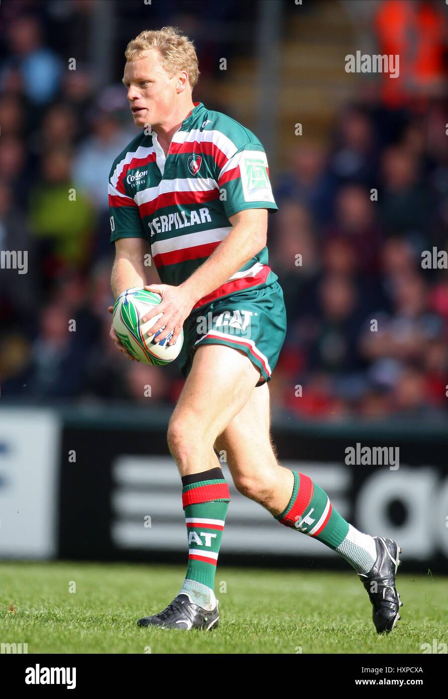 SCOTT HAMILTON Leicester Tigers RUFC WELFORD ROAD LEICESTER ANGLETERRE 11 Octobre 2009 Banque D'Images