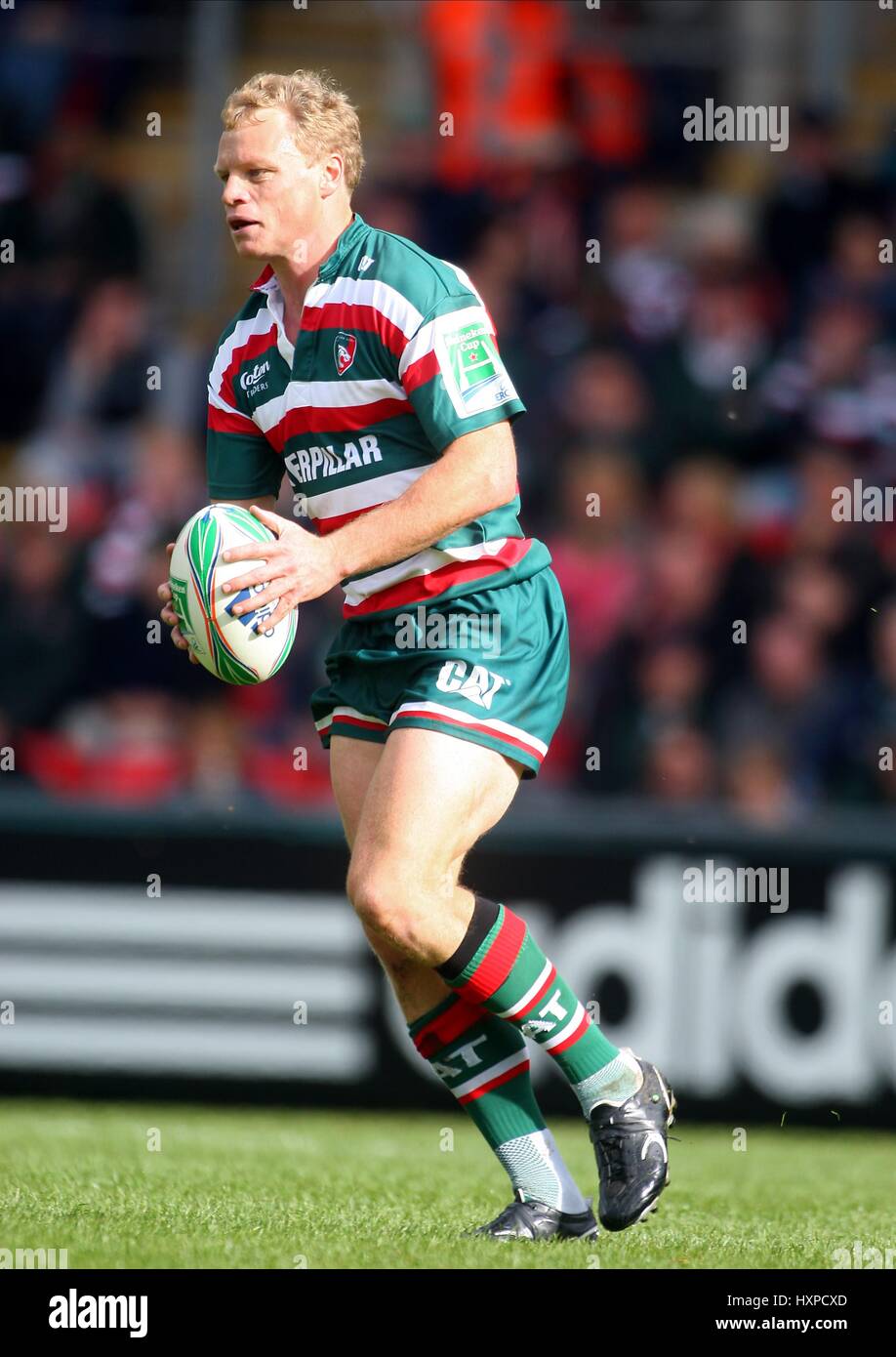 SCOTT HAMILTON Leicester Tigers RUFC WELFORD ROAD LEICESTER ANGLETERRE 11 Octobre 2009 Banque D'Images