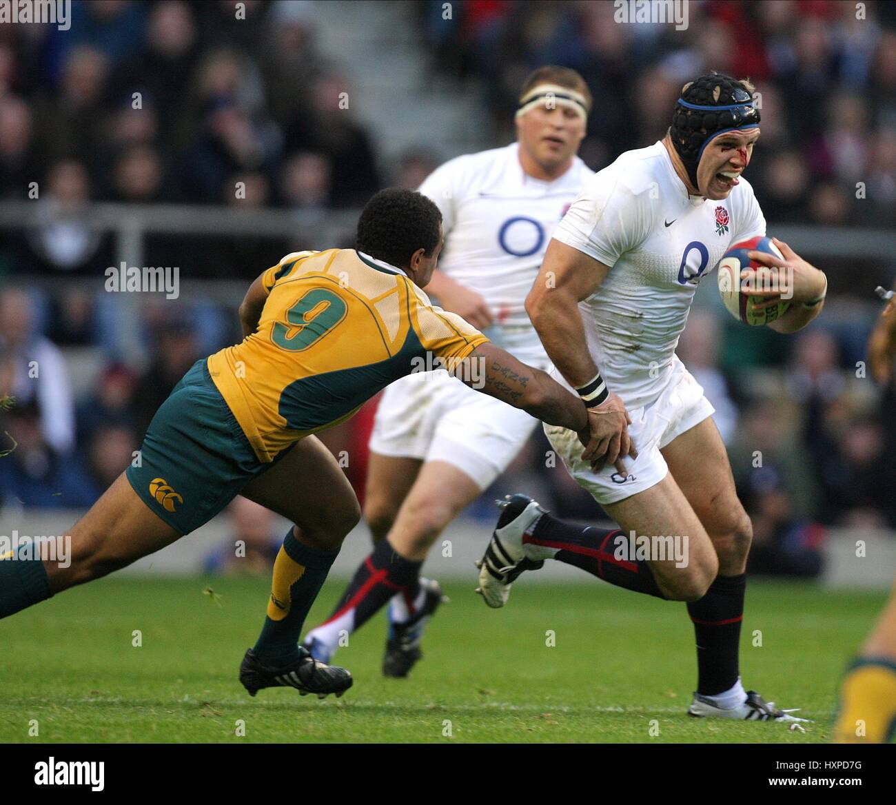 JAMES HASKELL & VA GENIA ANGLETERRE V AUSTRALIE ANGLETERRE TWICKENHAM MIDDLESEX 07 Novembre 2009 Banque D'Images