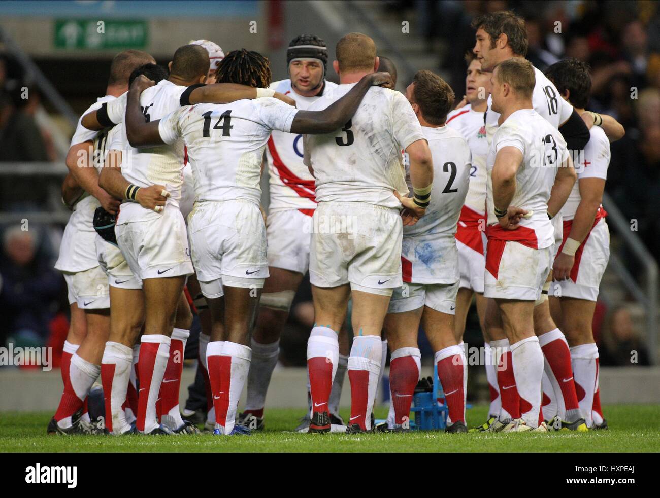 STEVE BORTHWICK AVEC ÉQUIPE ANGLETERRE V AUSTRALIE TWICKENHAM MIDDLESEX ANGLETERRE 15 Novembre 2008 Banque D'Images