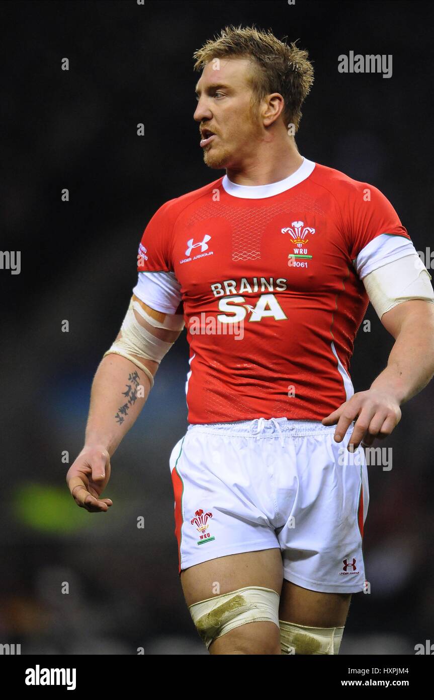 ANDY POWELL AU PAYS DE GALLES ET CARDIFF BLUES LONDON ANGLETERRE TWICKENHAM 06 Février 2010 Banque D'Images