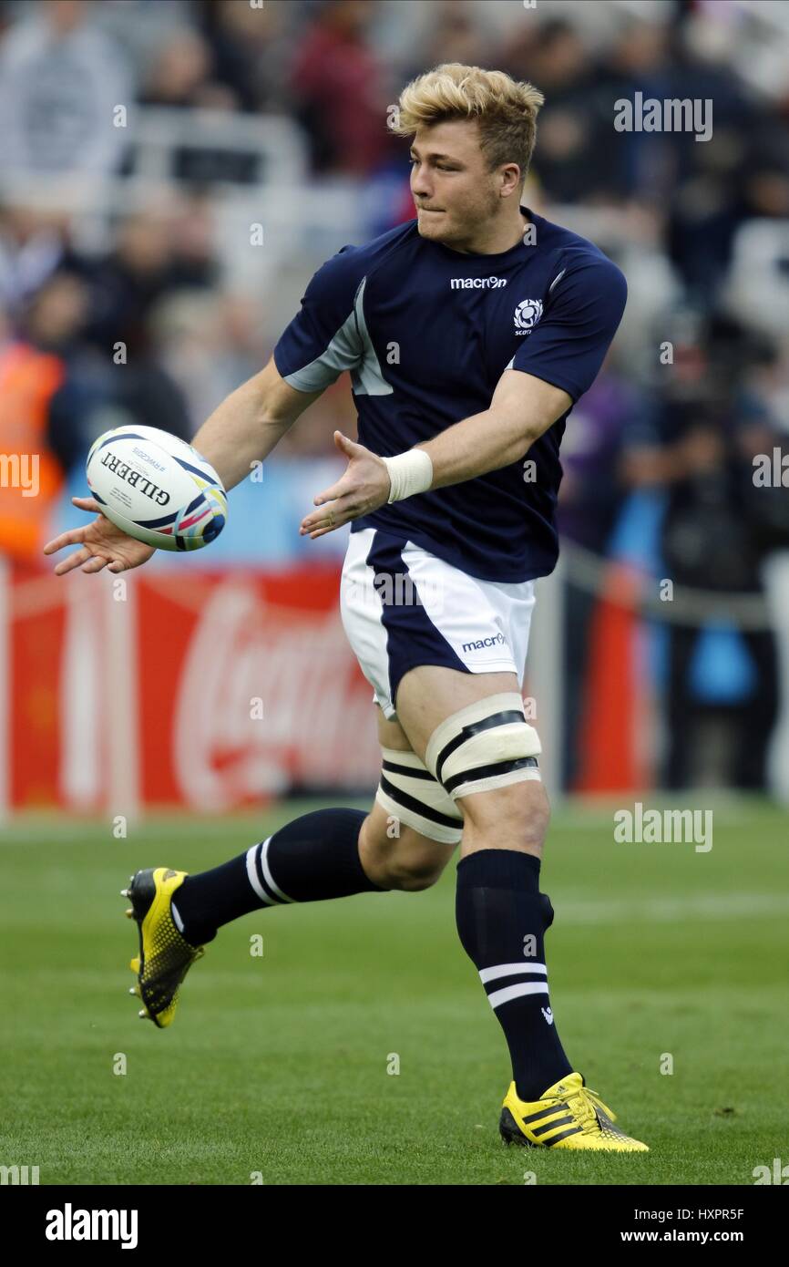 DAVID DENTON ECOSSE EDINBURGH RUGBY ECOSSE & EDINBURGH RUGBY ST JAMES Park Newcastle upon Tyne en Angleterre 10 octobre 2015 Banque D'Images