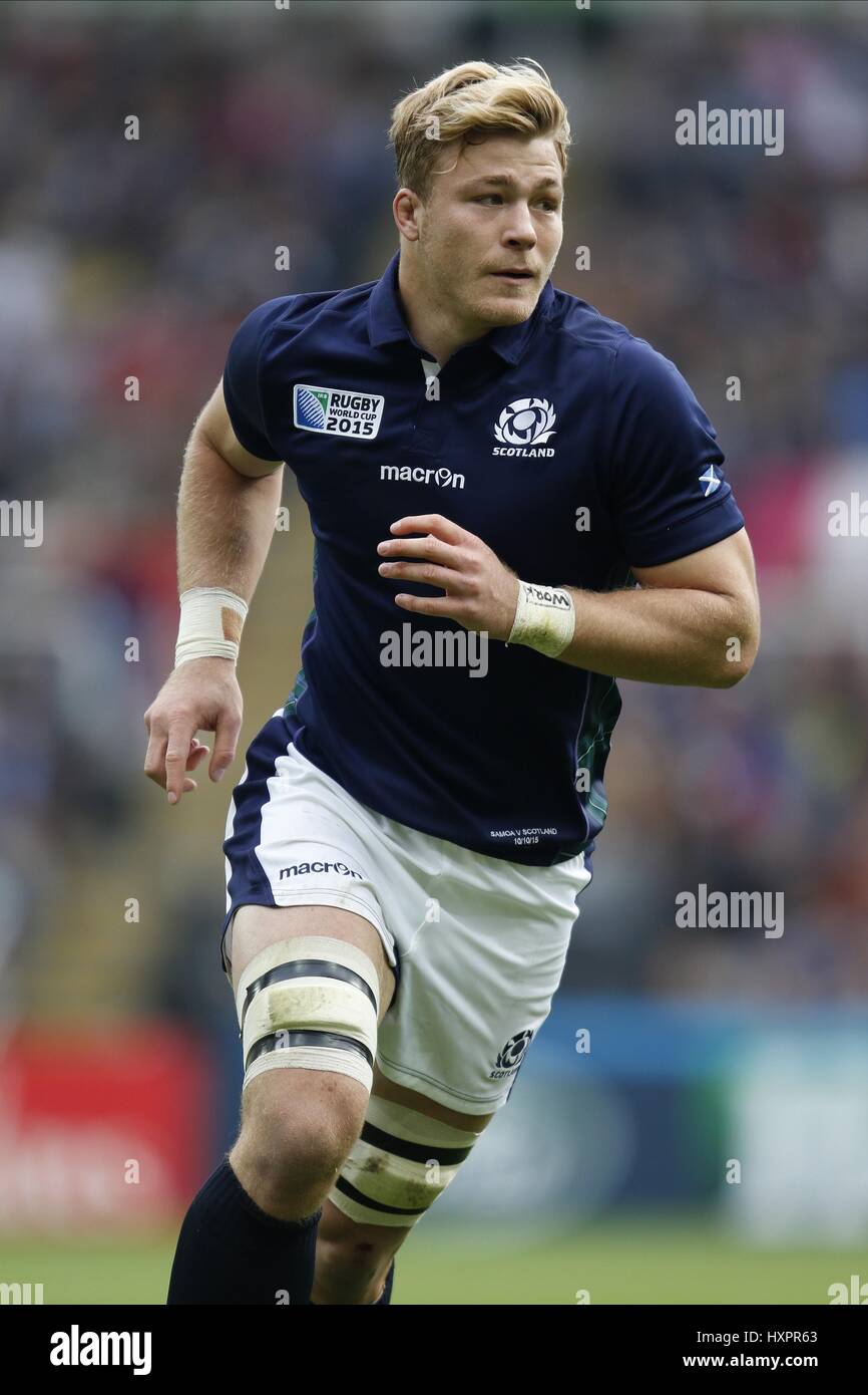 DAVID DENTON ECOSSE EDINBURGH RUGBY ECOSSE & EDINBURGH RUGBY ST JAMES Park Newcastle upon Tyne en Angleterre 10 octobre 2015 Banque D'Images