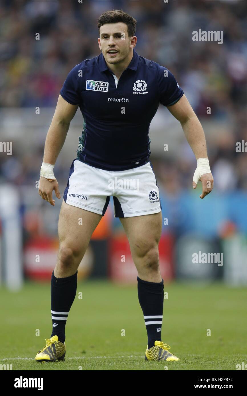 MATT SCOTT ECOSSE EDINBURGH RUGBY ECOSSE & EDINBURGH RUGBY ST JAMES Park Newcastle upon Tyne en Angleterre 10 octobre 2015 Banque D'Images
