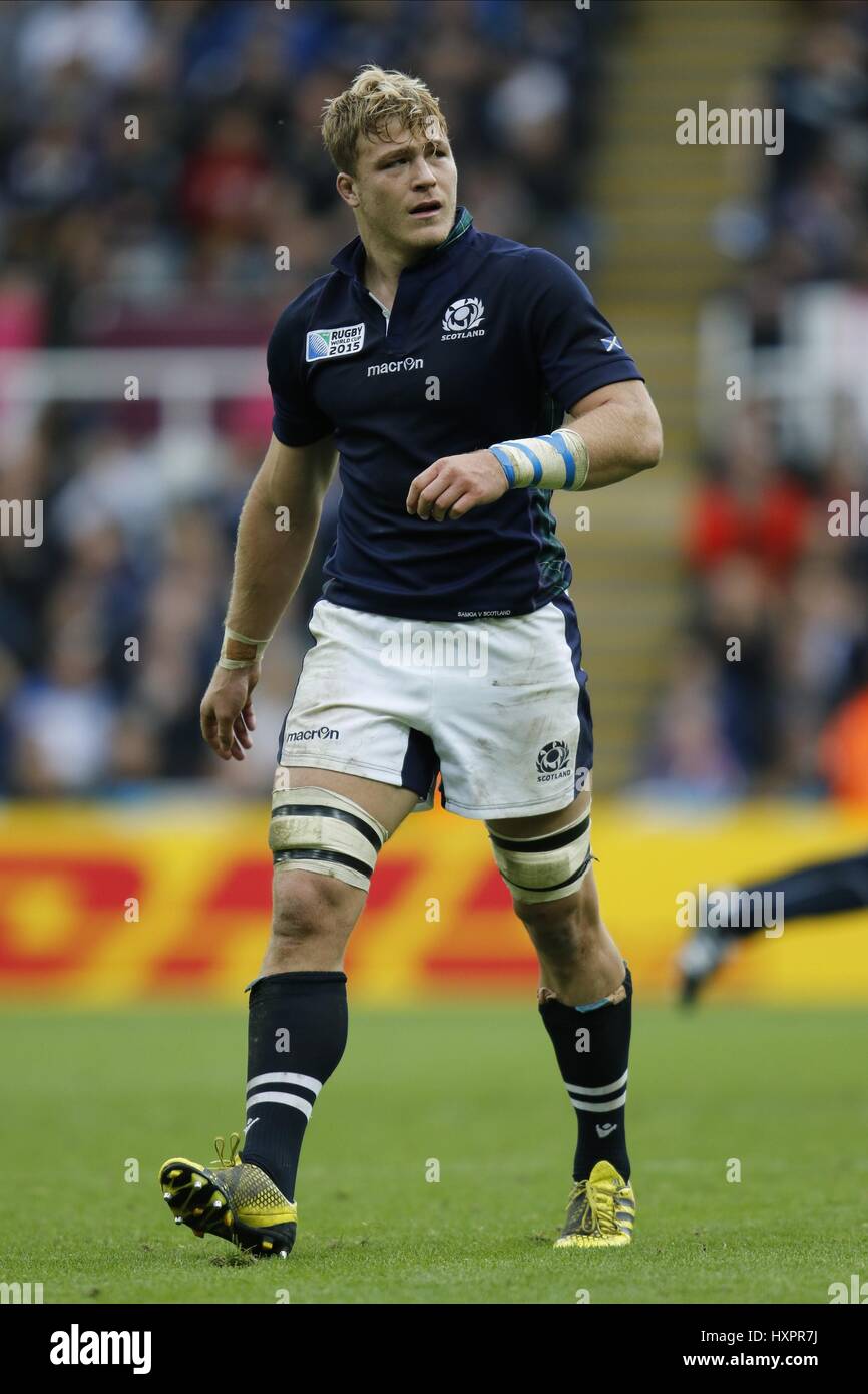 DAVID DENTON ECOSSE EDINBURGH RUGBY ECOSSE & EDINBURGH RUGBY ST JAMES Park Newcastle upon Tyne en Angleterre 10 octobre 2015 Banque D'Images