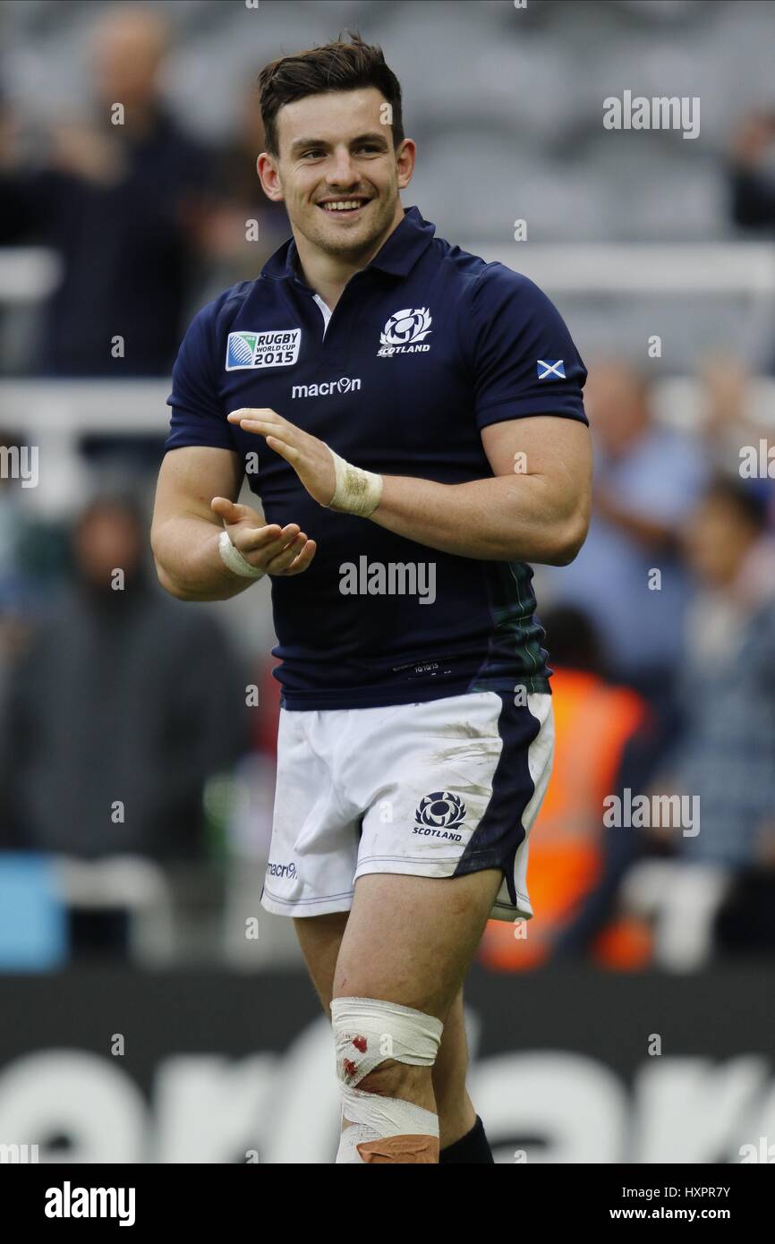 MATT SCOTT ECOSSE EDINBURGH RUGBY ECOSSE & EDINBURGH RUGBY ST JAMES Park Newcastle upon Tyne en Angleterre 10 octobre 2015 Banque D'Images