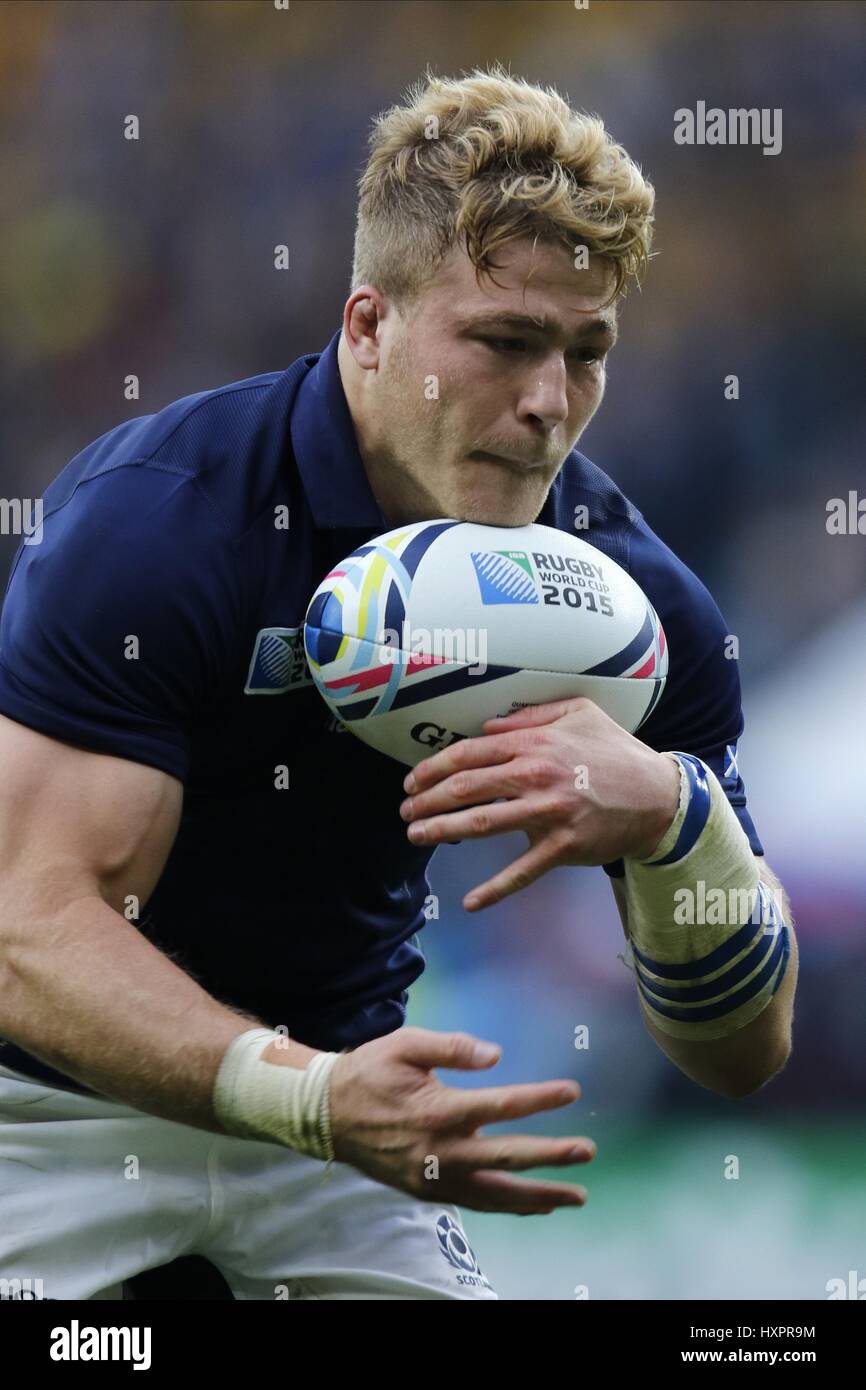 DAVID DENTON ECOSSE EDIMBOURG ECOSSE EDIMBOURG RUGBY RUGBY & Twickenham Londres Angleterre 18 octobre 2015 Banque D'Images