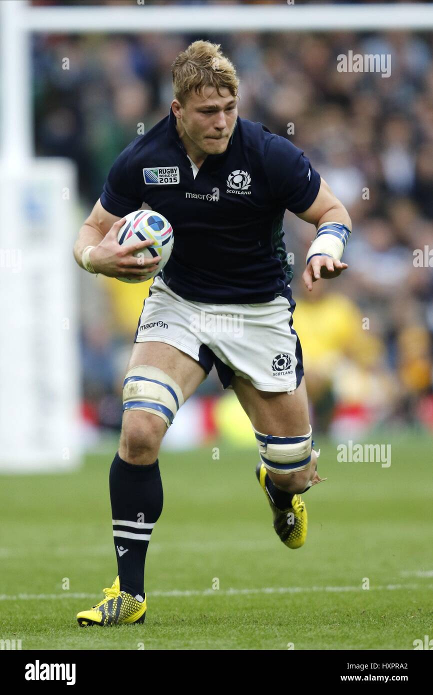 DAVID DENTON ECOSSE EDIMBOURG ECOSSE EDIMBOURG RUGBY RUGBY & Twickenham Londres Angleterre 18 octobre 2015 Banque D'Images