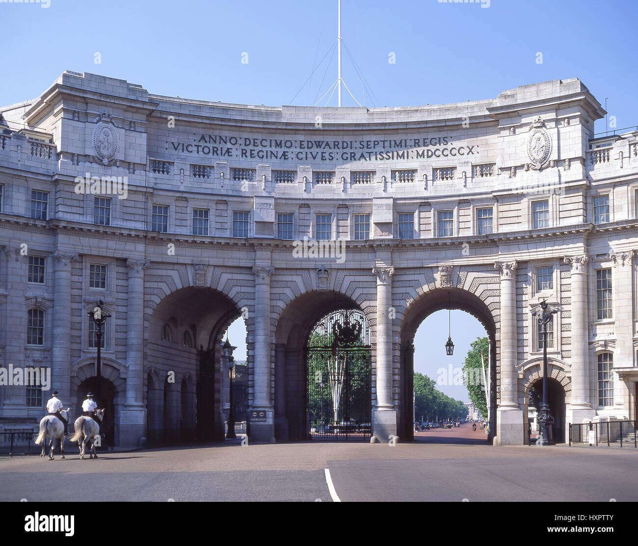 L'Admiralty Arch de Trafalgar Square, City of westminster, Greater London, Angleterre, Royaume-Uni Banque D'Images