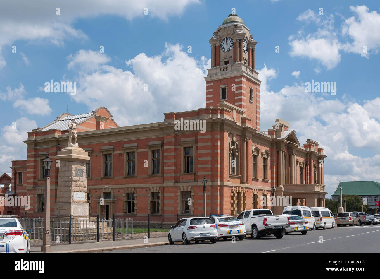 Hôtel de ville de Harrismith (Monument National), préfet, Rue, Harrismith province État libre, République d'Afrique du Sud Banque D'Images