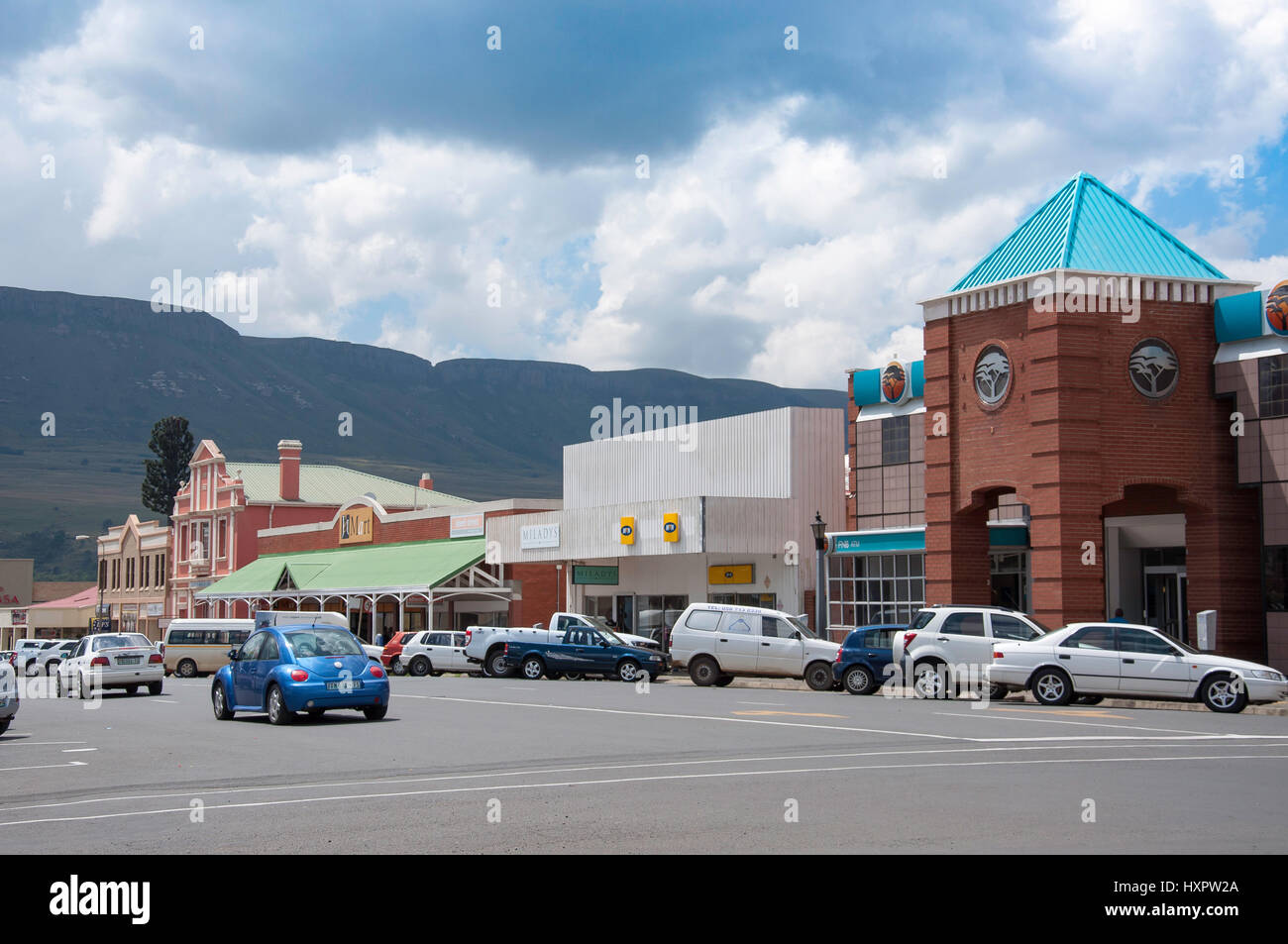 Street, Southey, Harrismith province État libre, République d'Afrique du Sud Banque D'Images