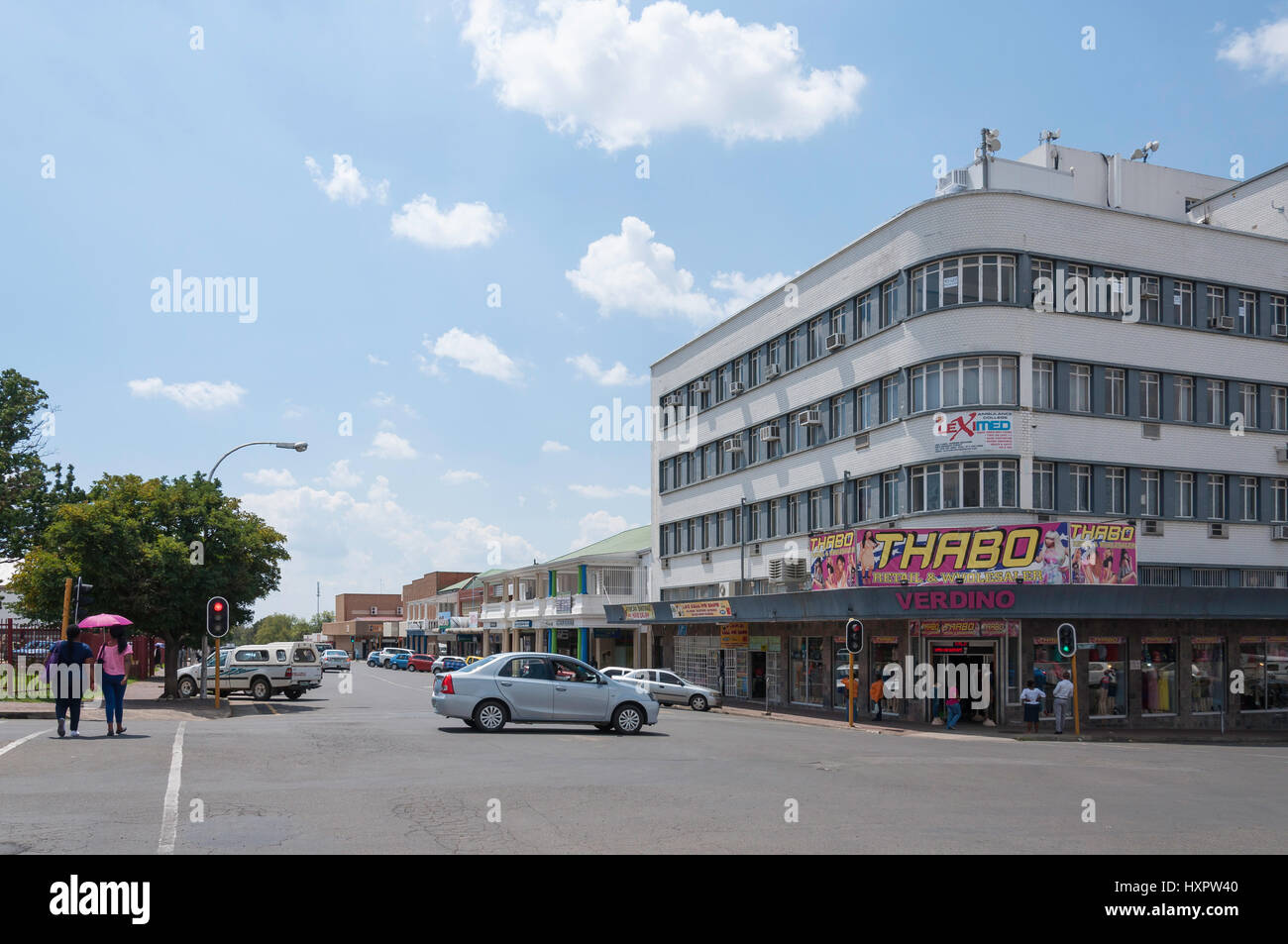 Rue Roux, Bethléem, la Province de l'État libre, République d'Afrique du Sud Banque D'Images