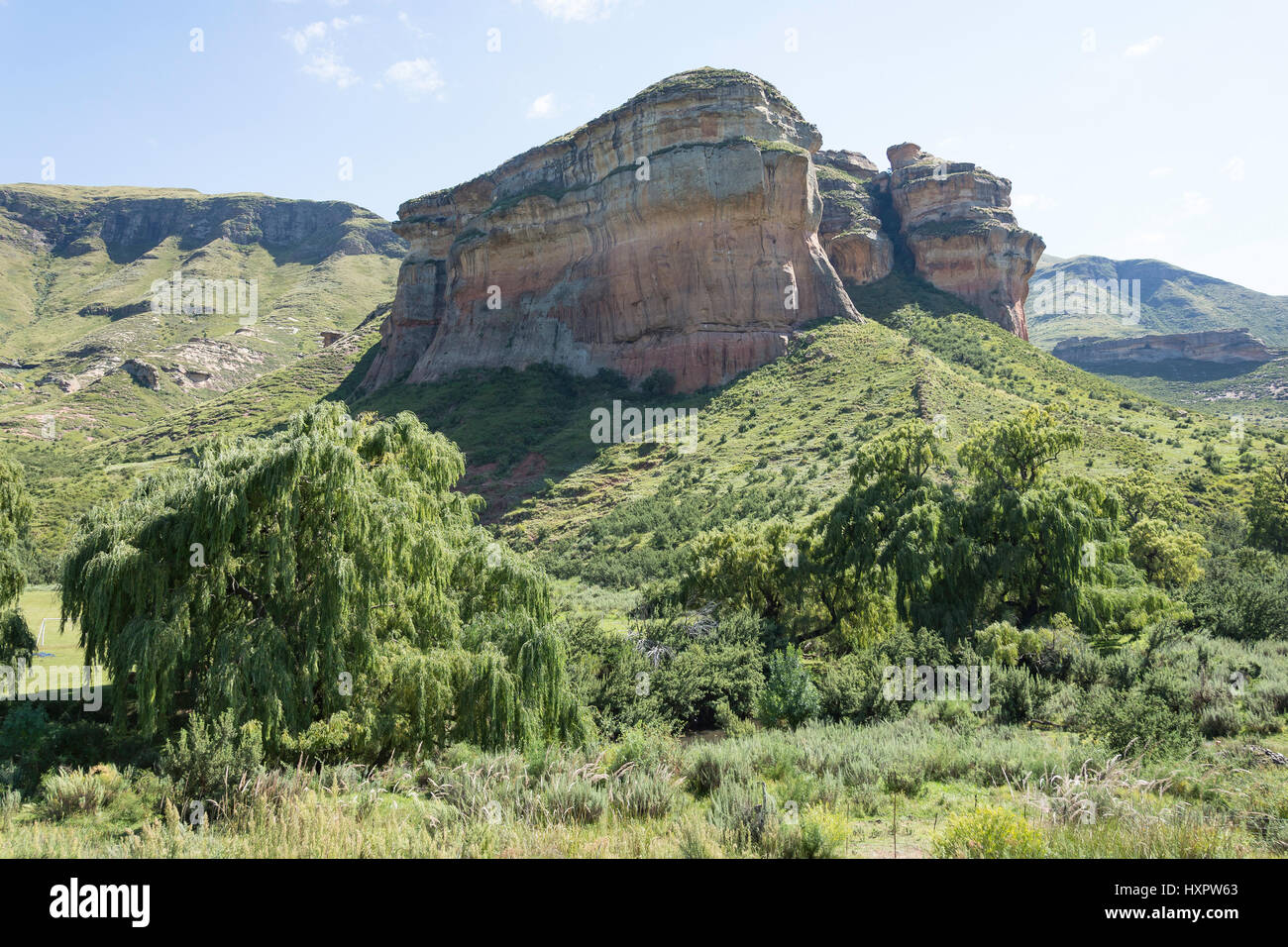 Contrefort Brandwag, Golden Gate Highlands National Park, la Province de l'État libre, République d'Afrique du Sud Banque D'Images