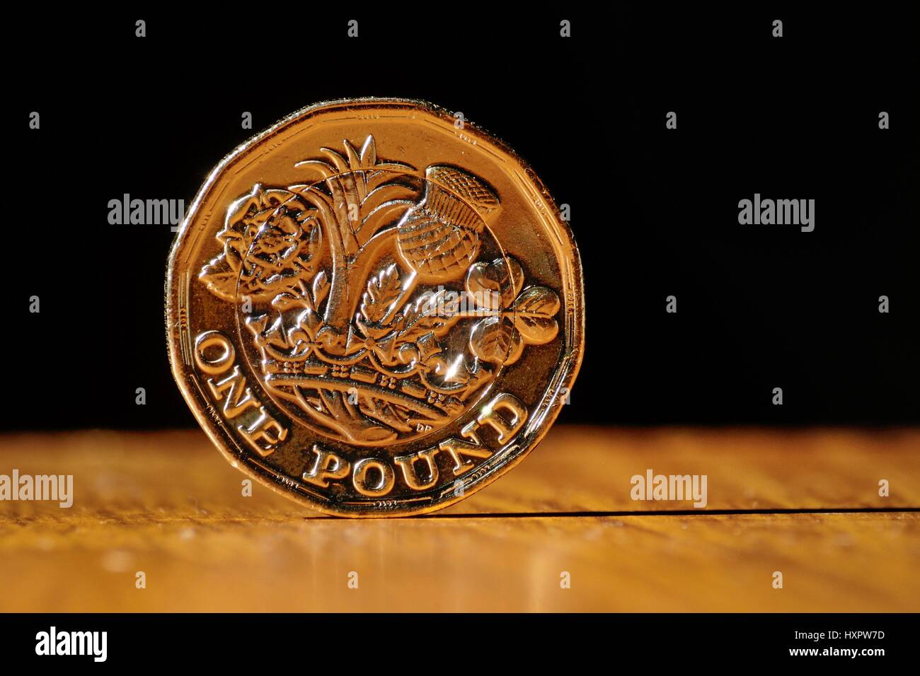 nouvelle pièce de monnaie de livre Banque D'Images