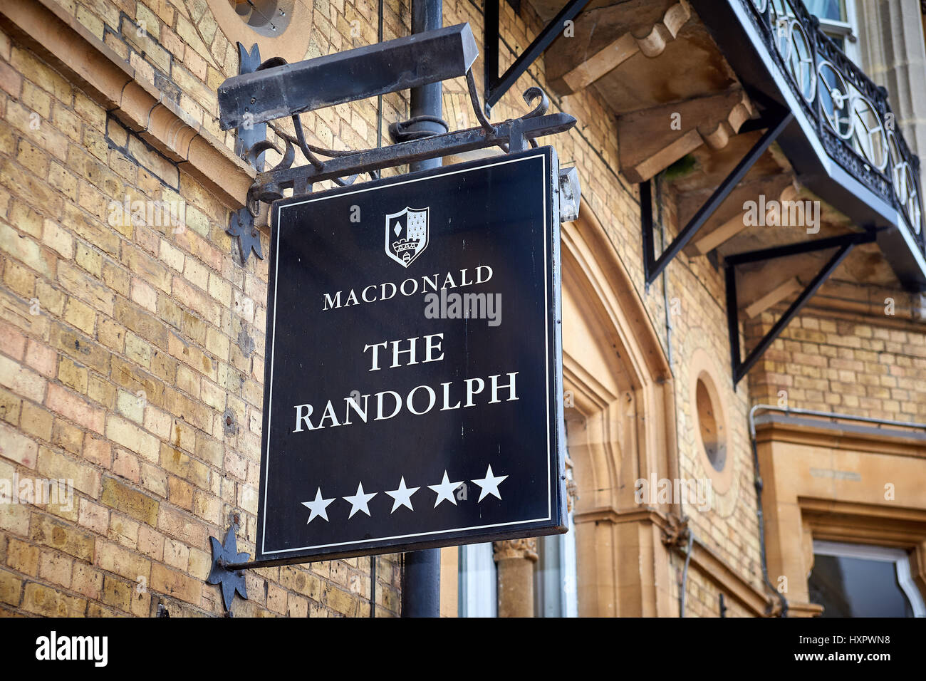 Vue générale de la Randolph Hotel à Oxford Banque D'Images