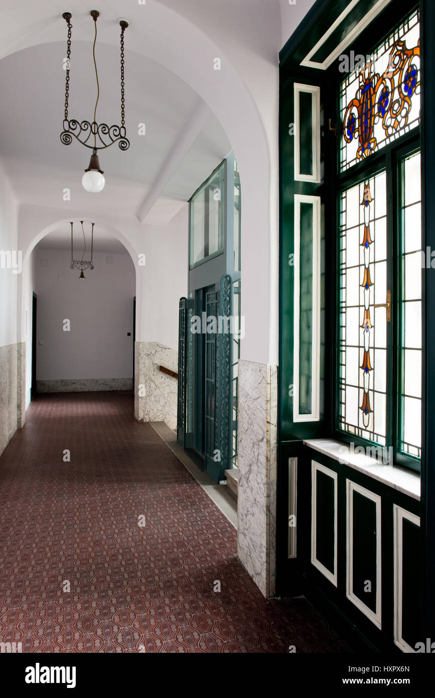 Brüder Schwadron, Baukeramik, Wien, Österreich Banque D'Images