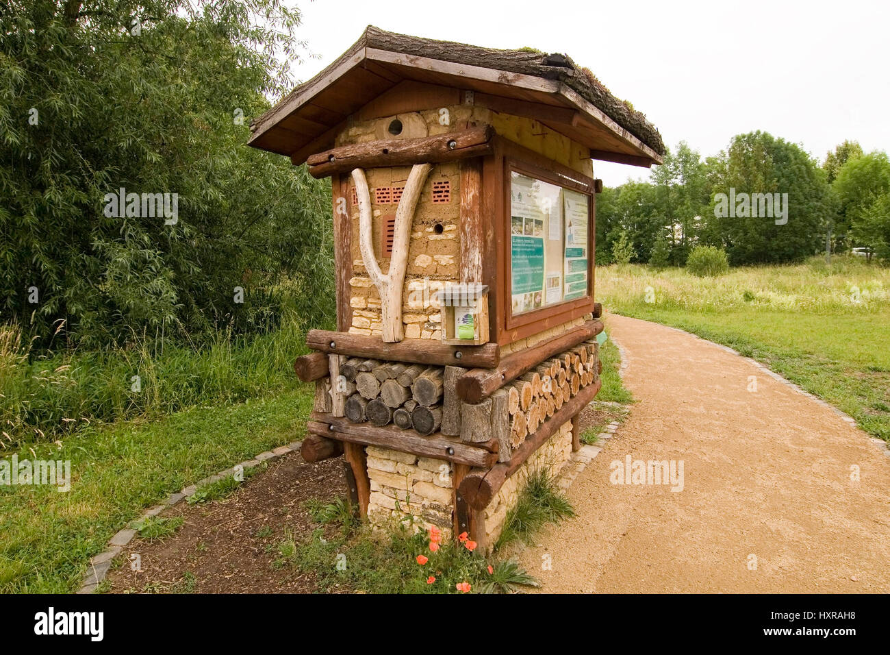 Allemagne, Rhénanie-Palatinat, Mayence, l'expérience naturelle chaux jardin moulin, Deutschland, Berlin, Mayence, Naturerlebnisgarten Parc Tivoli Banque D'Images