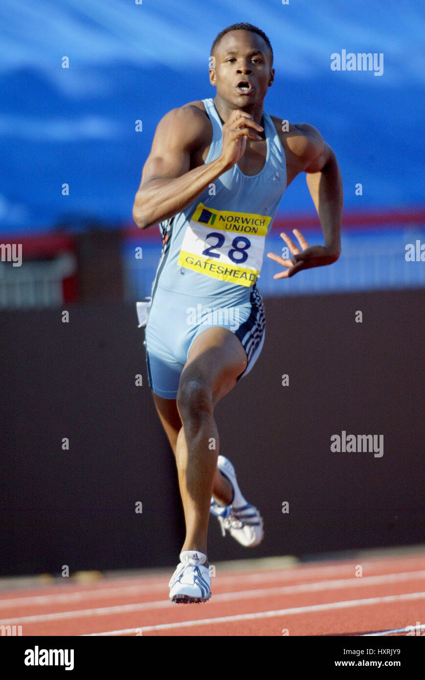 DANIEL CAINES 400 MÈTRES GATESHEAD ENGLAND 13 Juillet 2003 Banque D'Images