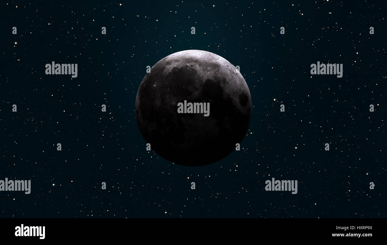 Système Solaire Planètes Terre Lune La Lune Est Le Seul