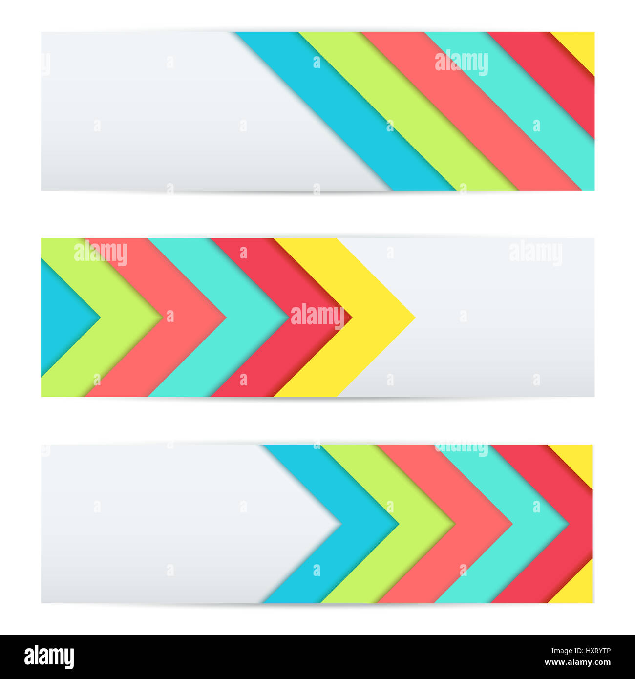 Bannière de matériel moderne design. Banque D'Images