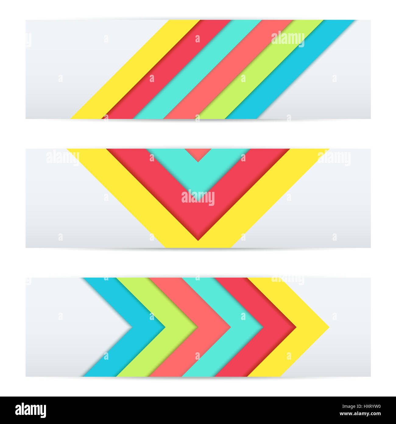 Bannière de matériel moderne design. Banque D'Images