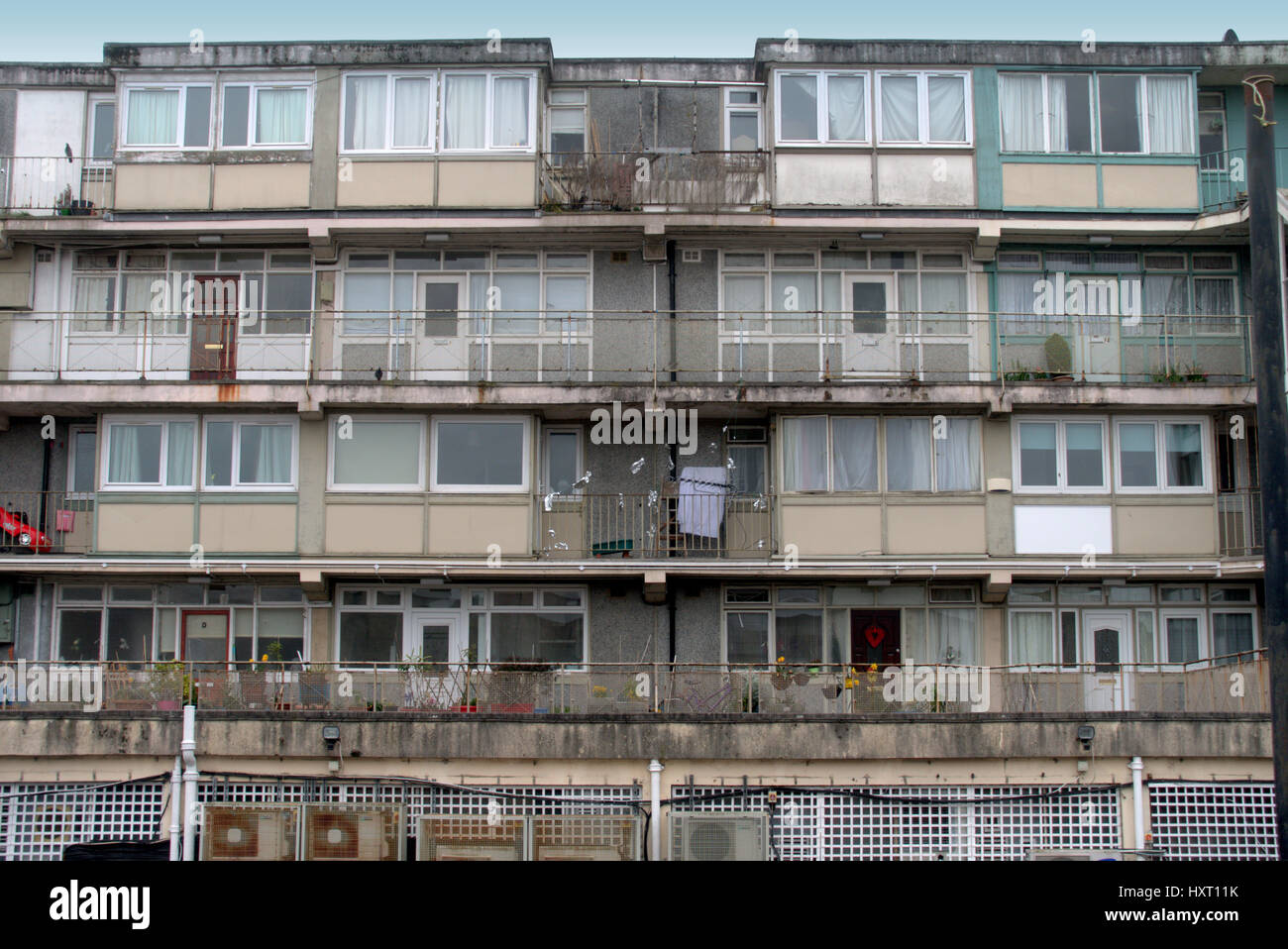 Délabré appartements Glasgow anniesland cross Banque D'Images