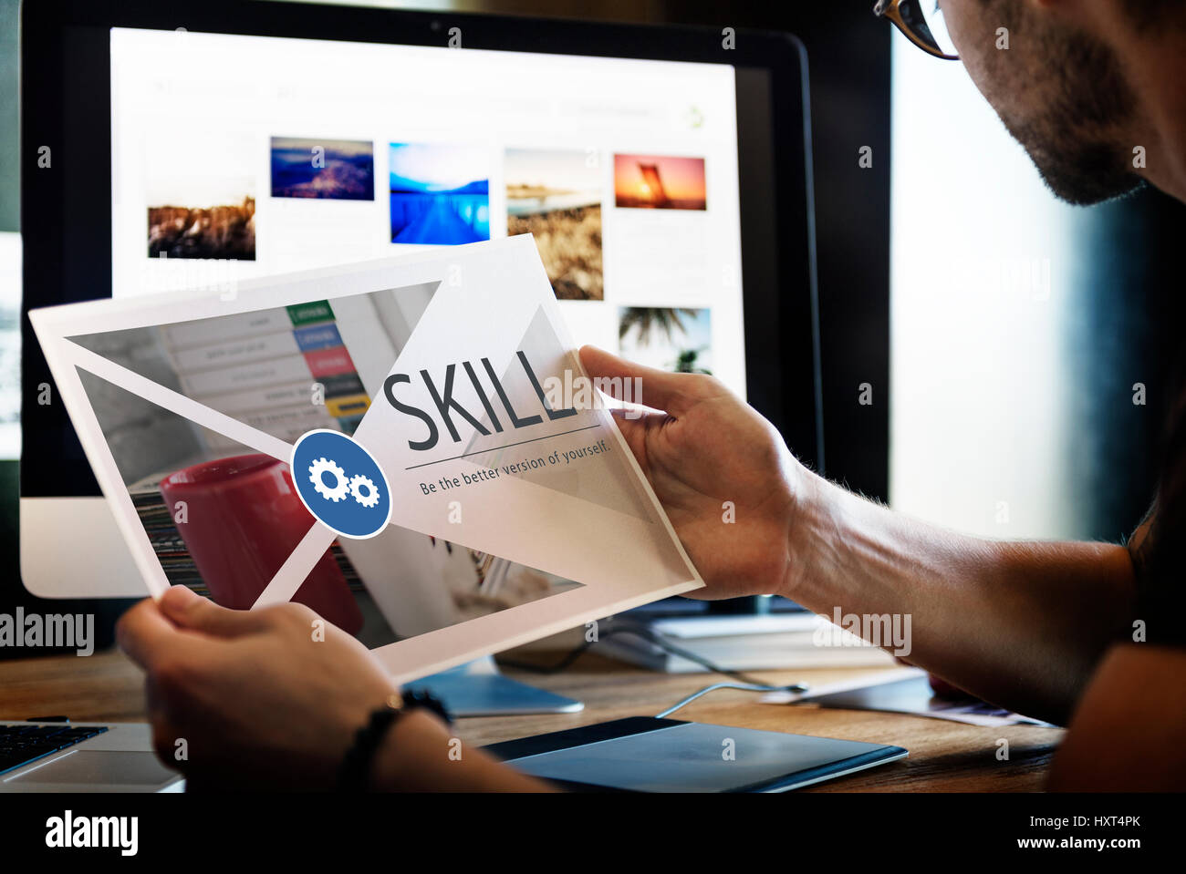 L'apprentissage de connaissances et d'expérience de performances Banque D'Images