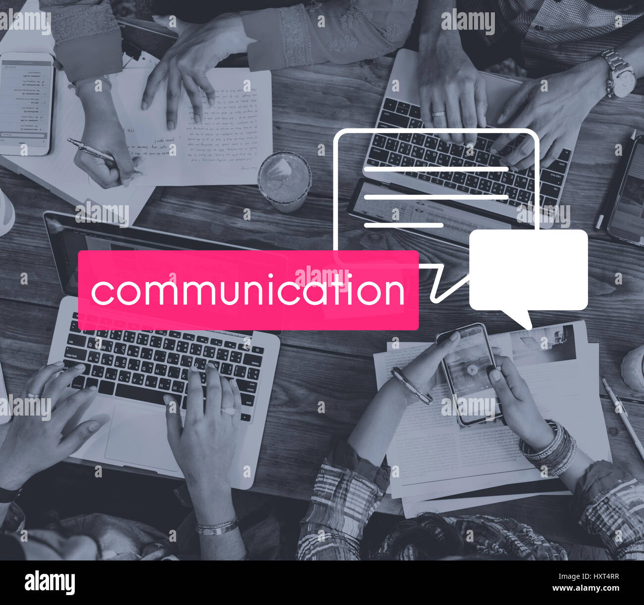 Conférence Communication Conversation partage Réunion Banque D'Images