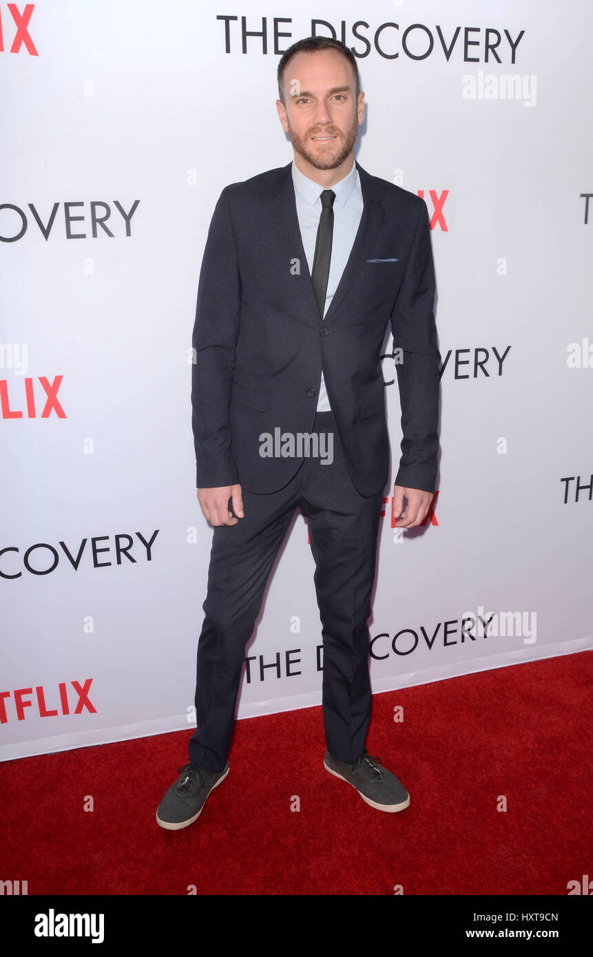 Los Angeles, CA, USA. Mar 29, 2017. Charlie McDowell, à la projection du film spécial Netflix de la découverte sur le Vista Theatre de Los Angeles, Californie le 29 mars 2017. Crédit : David Edwards/media/Alamy Punch Live News Banque D'Images