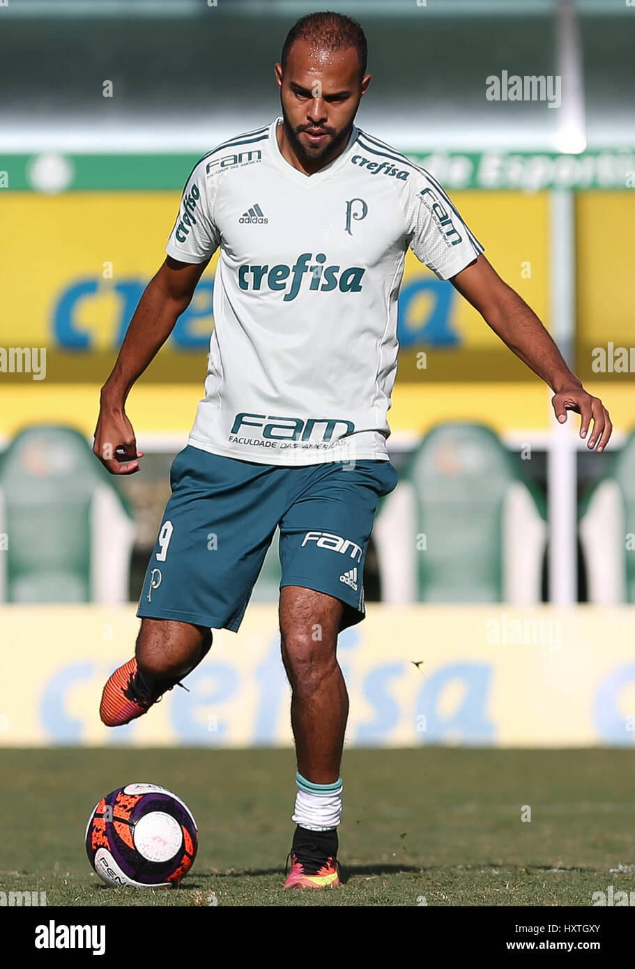 SÃO PAULO, SP - 30.03.2017 : TREINO N PALMEIRAS - l'Alecsandro player, SE Palmeiras, au cours de la formation, l'Académie de football. (Photo : Cesar Greco/Fotoarena) Banque D'Images