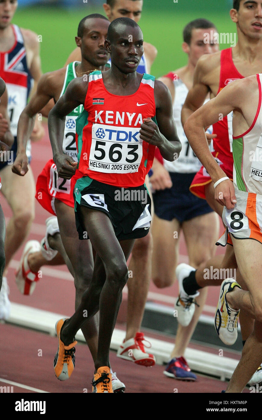 DANIEL KIPCHIRCIR KOMEN 1500 MÈTRES KENYA STADE OLYMPIQUE HELSINKI FINLANDE 06 Août 2005 Banque D'Images