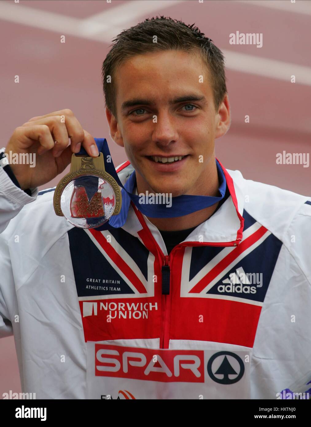 SAM ELLIS AVEC LE BRONZE à 800 mètres du stade ULLEVI de Göteborg, Suède 13 Août 2006 Banque D'Images