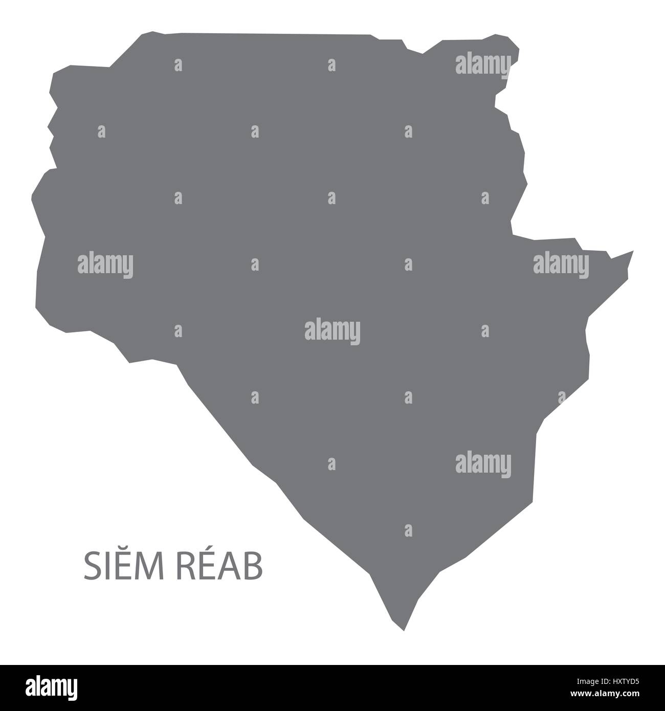 Le Reab Cambodge Siem province site gris illustration silhouette Illustration de Vecteur